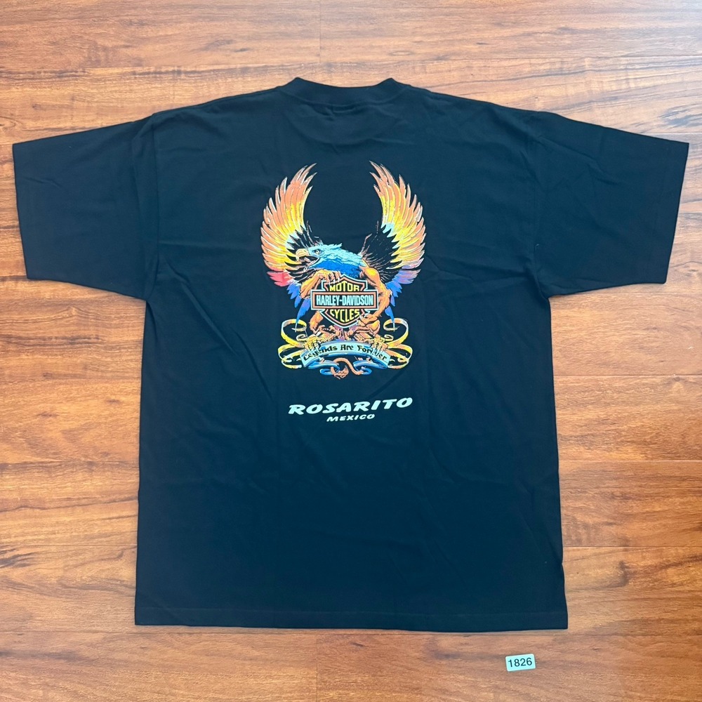 Harley Davidson Legends Are Forever Eagle Wings Rosario, CA Sz XXL